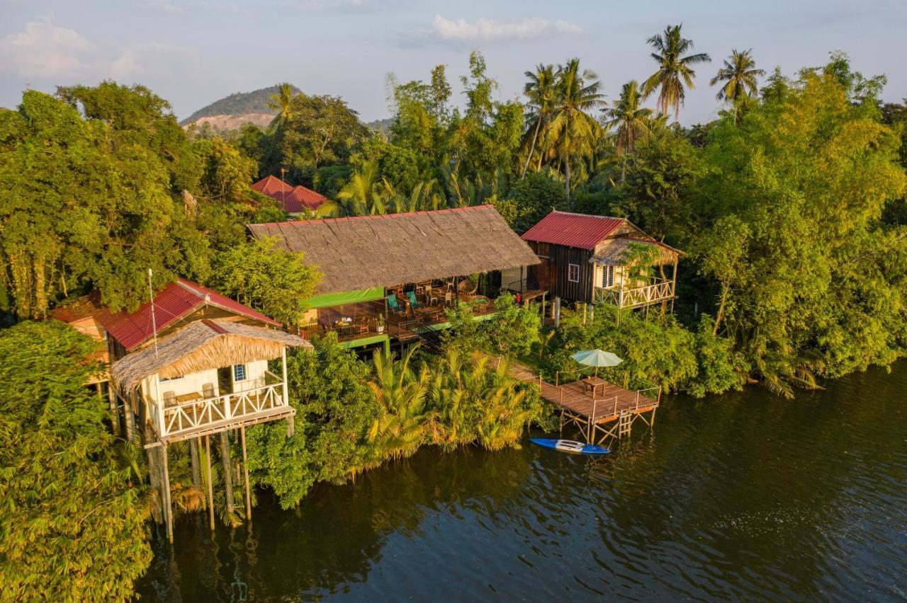 Green Mango Bungalows Kampot Exteriör bild