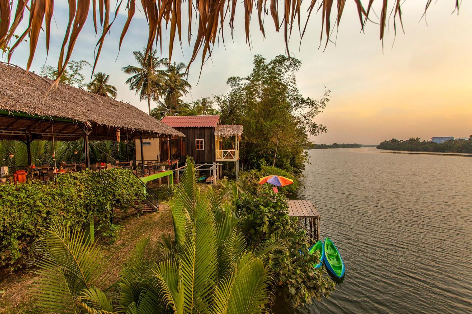 Green Mango Bungalows Kampot Exteriör bild